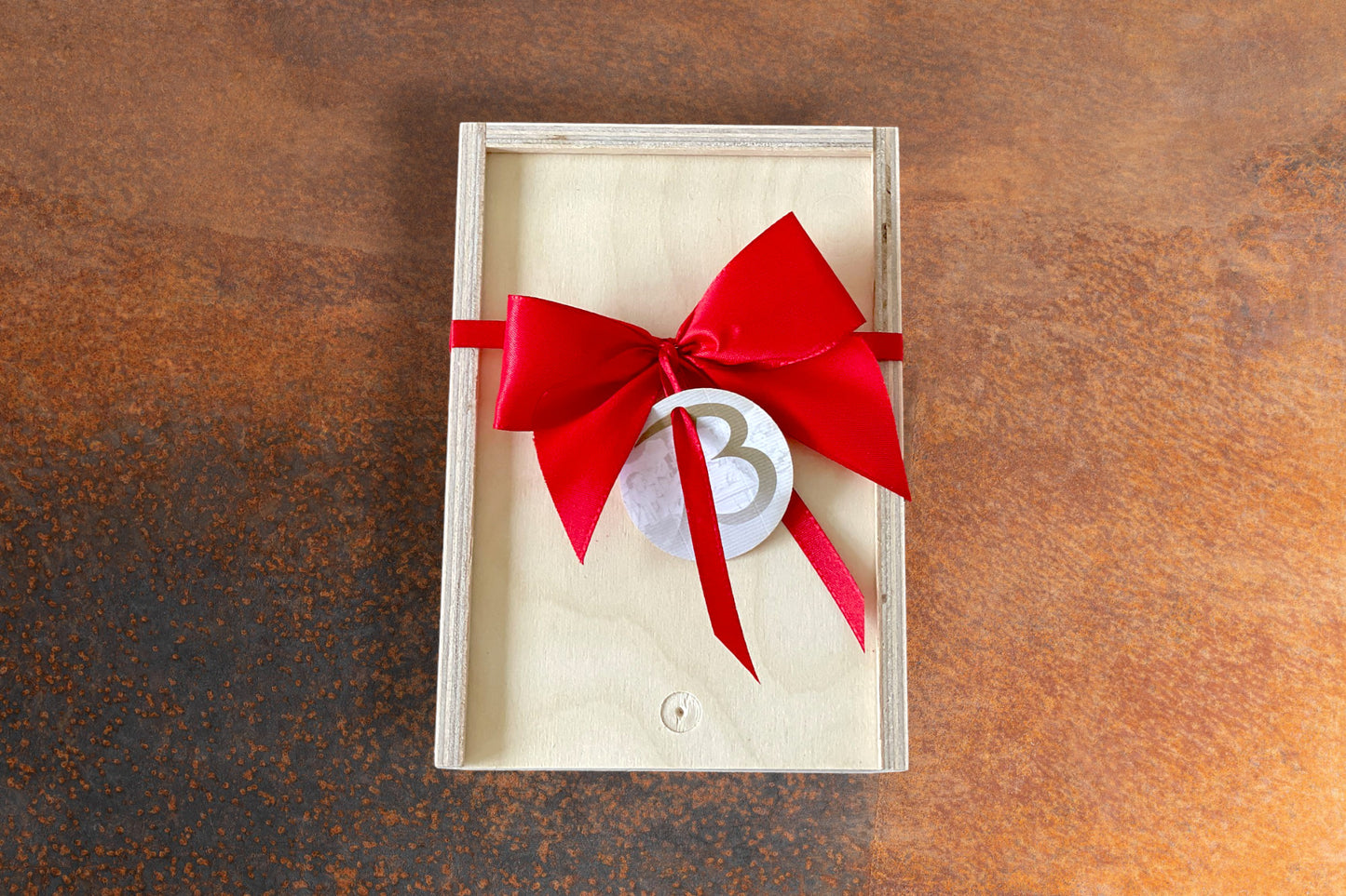 Holzbox "Hoher Kasten" Weihnachtszeit