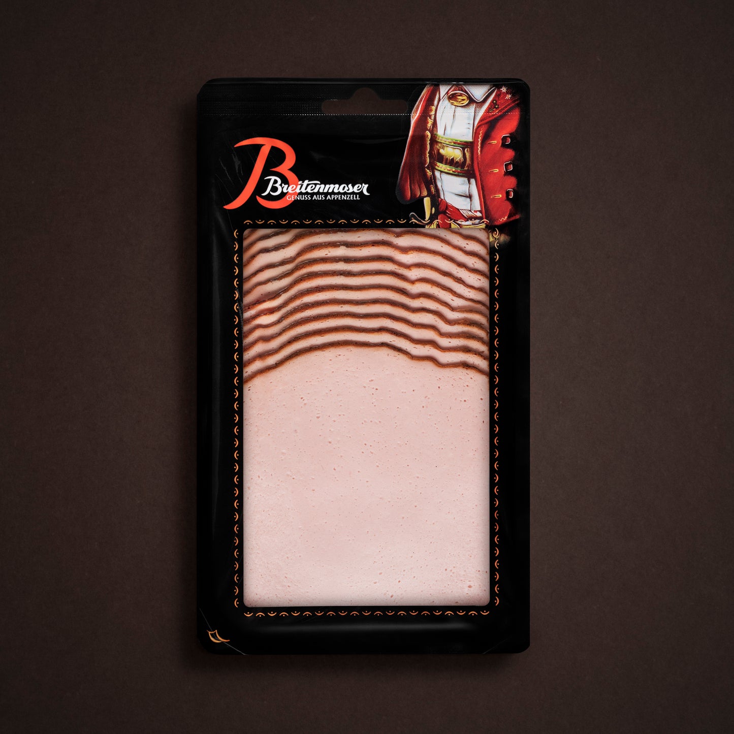 Fleischkäse geschnitten