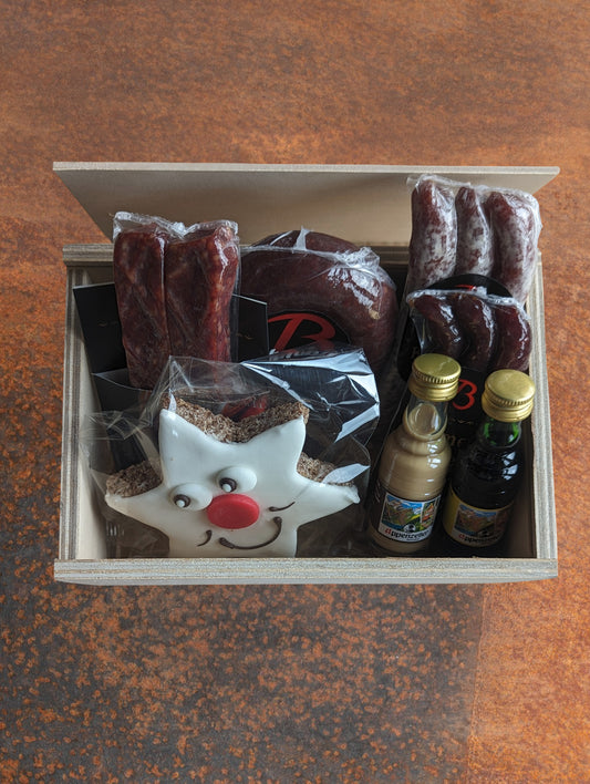 Holzbox "Hoher Kasten" Weihnachtszeit